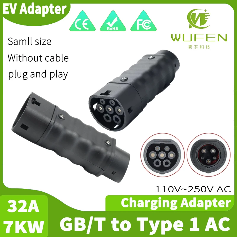 Ev Charger Adapter - WUFEN Taşınabilir Şarj Konektörü GBT -