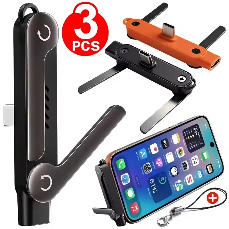 Type 2 Charger - 1/2/3 adetlik Type-C telefon şarj adaptörü,